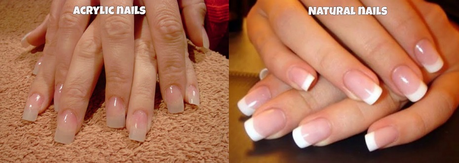 Acrylic on real nails deals